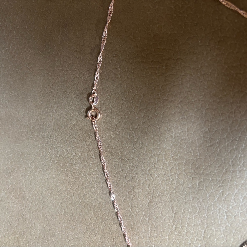 Elegant rose gold Pink Pendant Necklace - Picture 4 of 4